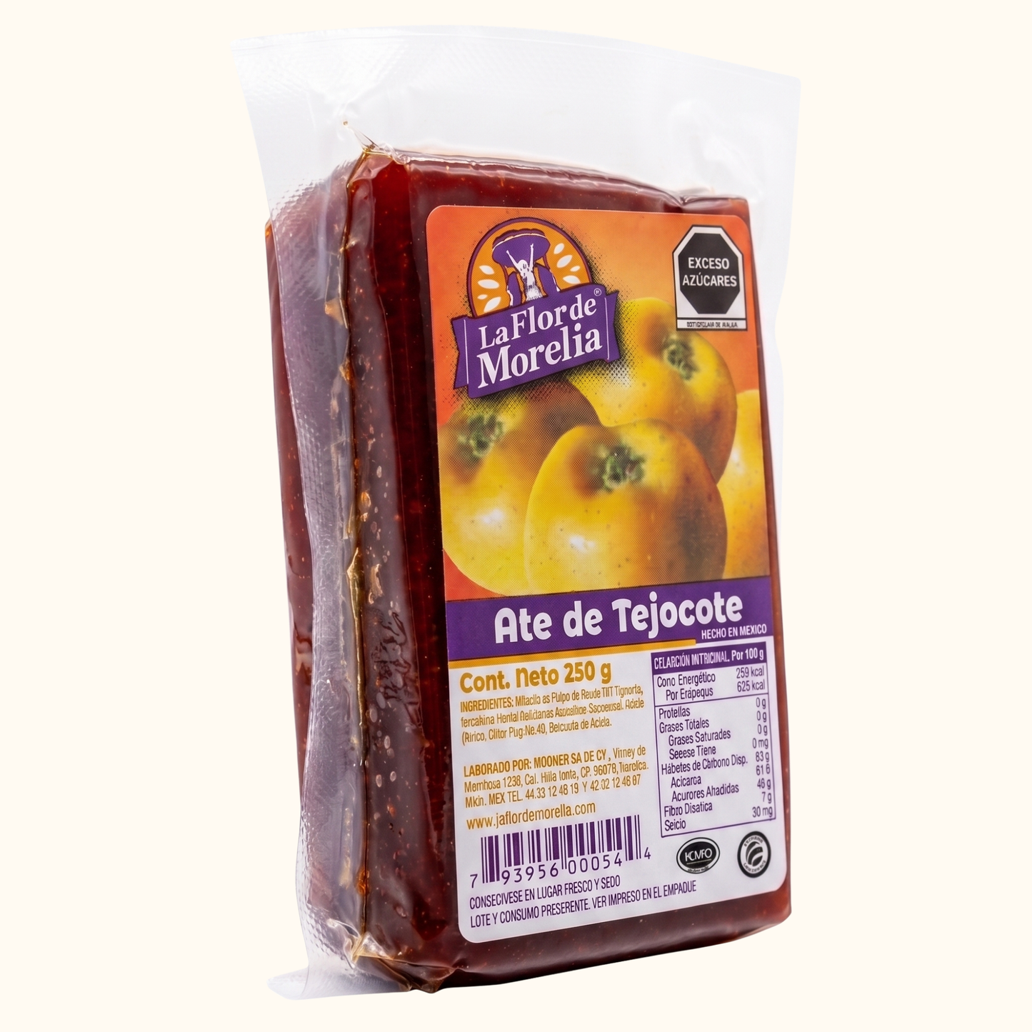 Caja de ate al vacío 250 gr — 24 piezas