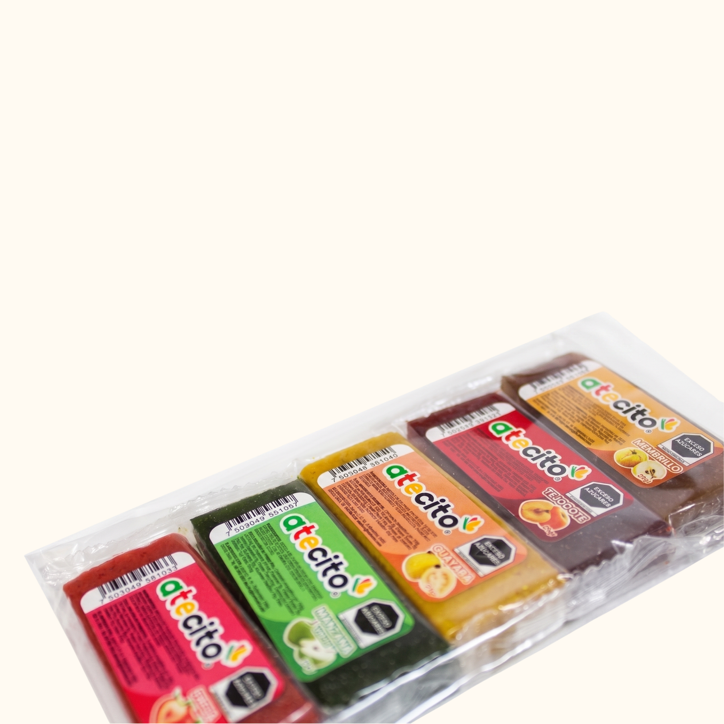 Caja de atecito 25 gr — 56 bolsas de 5 piezas