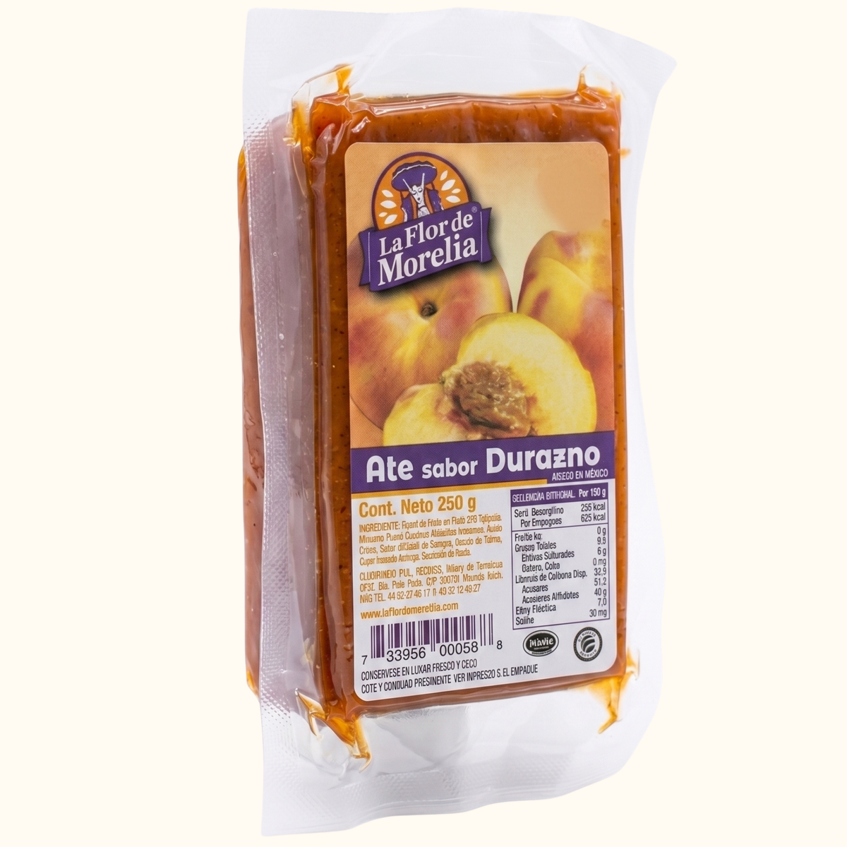 Caja de ate al vacío 250 gr — 24 piezas