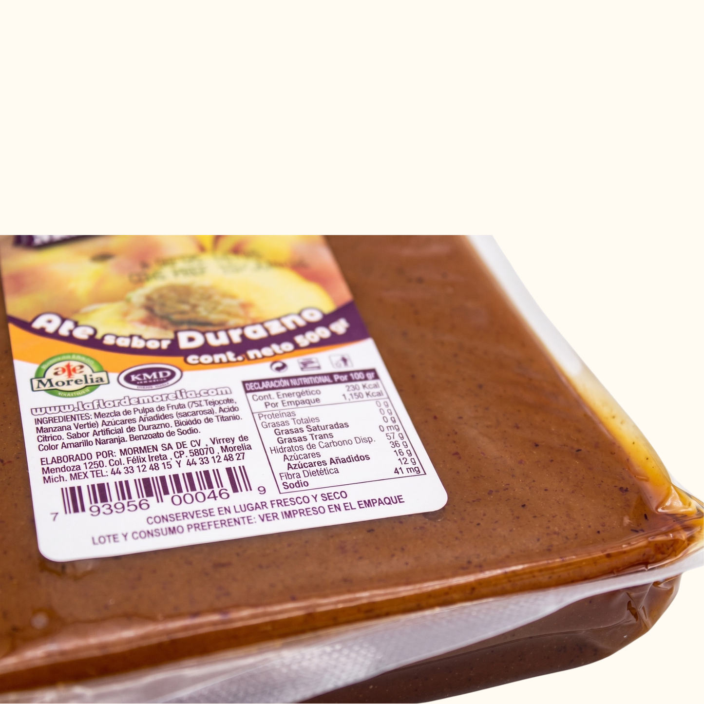 Caja de ate al vacío 500 gr — 12 piezas