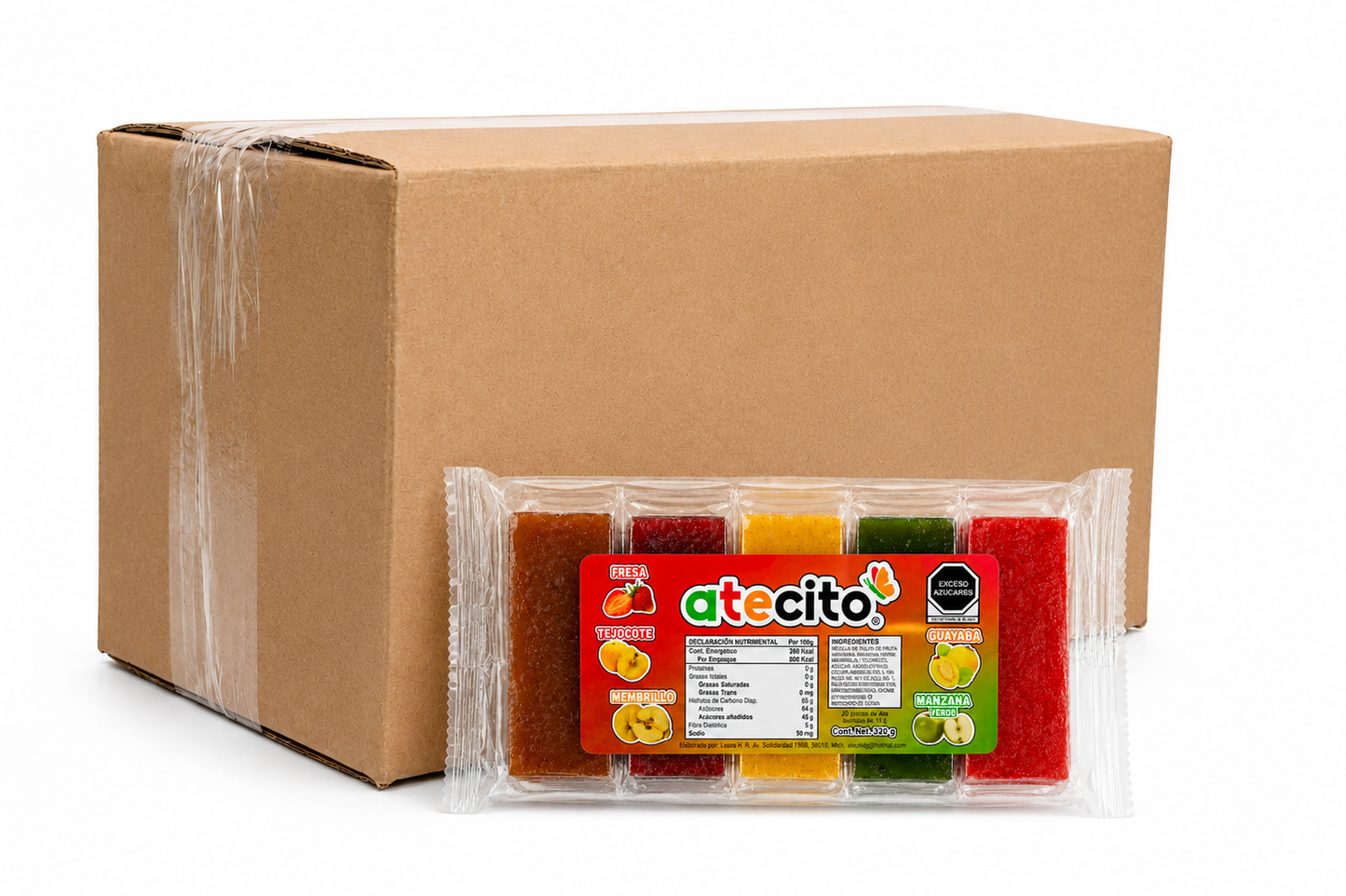 Caja de atecito 16 gr — 20 bolsas de 20 piezas