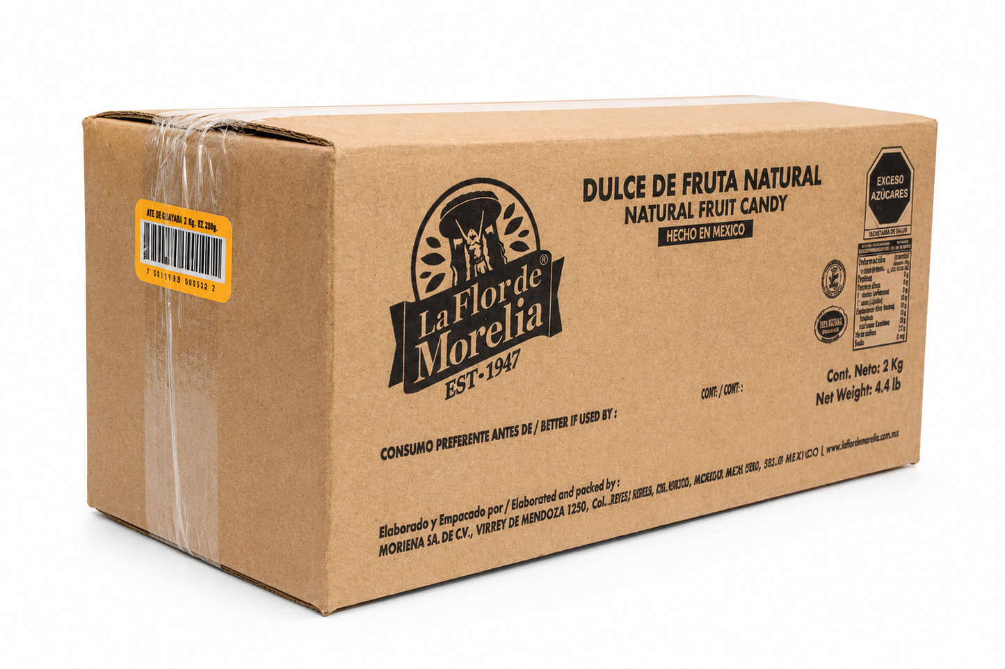 Caja de ate al vacío 250 gr — 24 piezas
