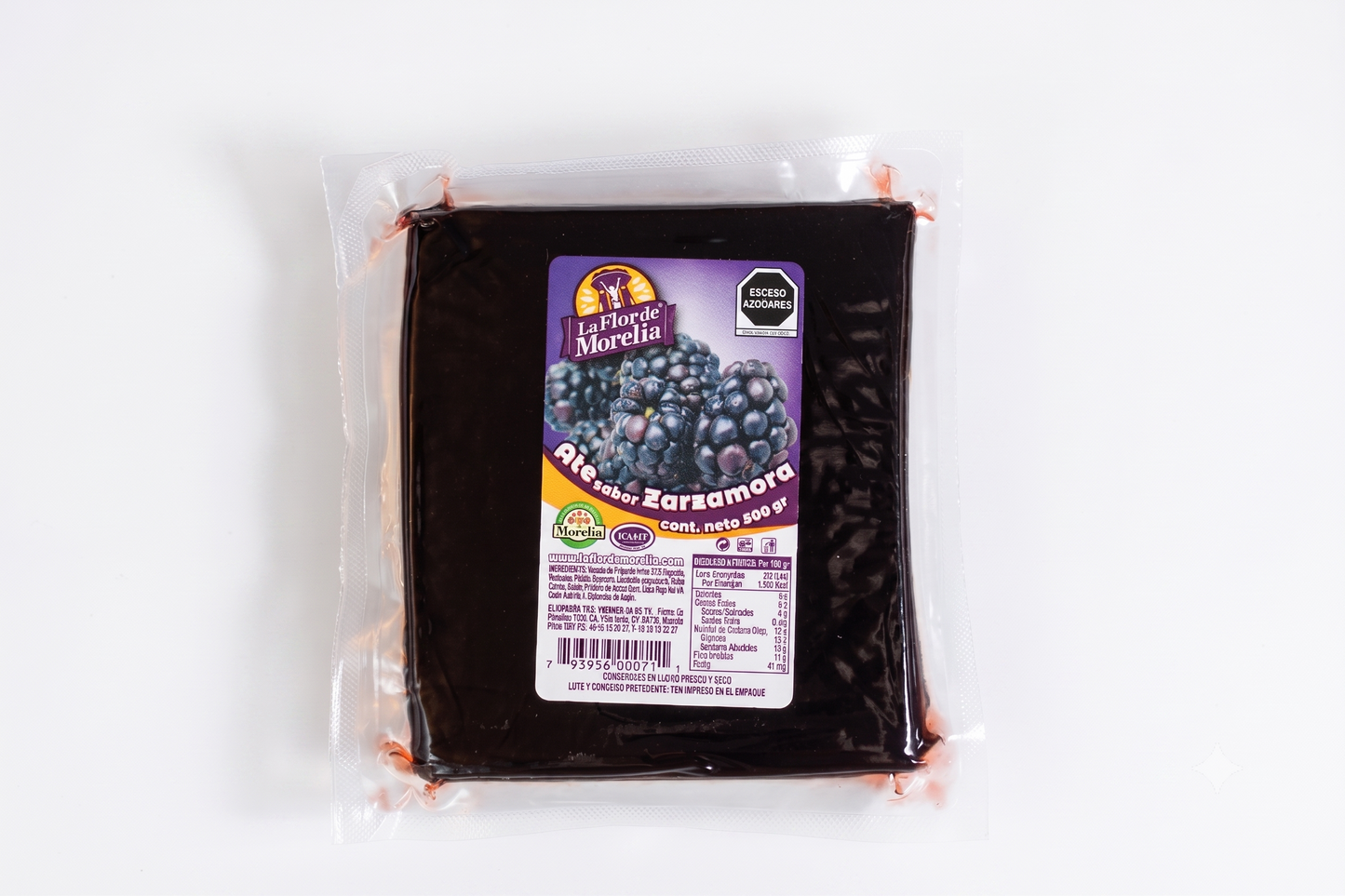 Caja de ate al vacío 500 gr — 12 piezas