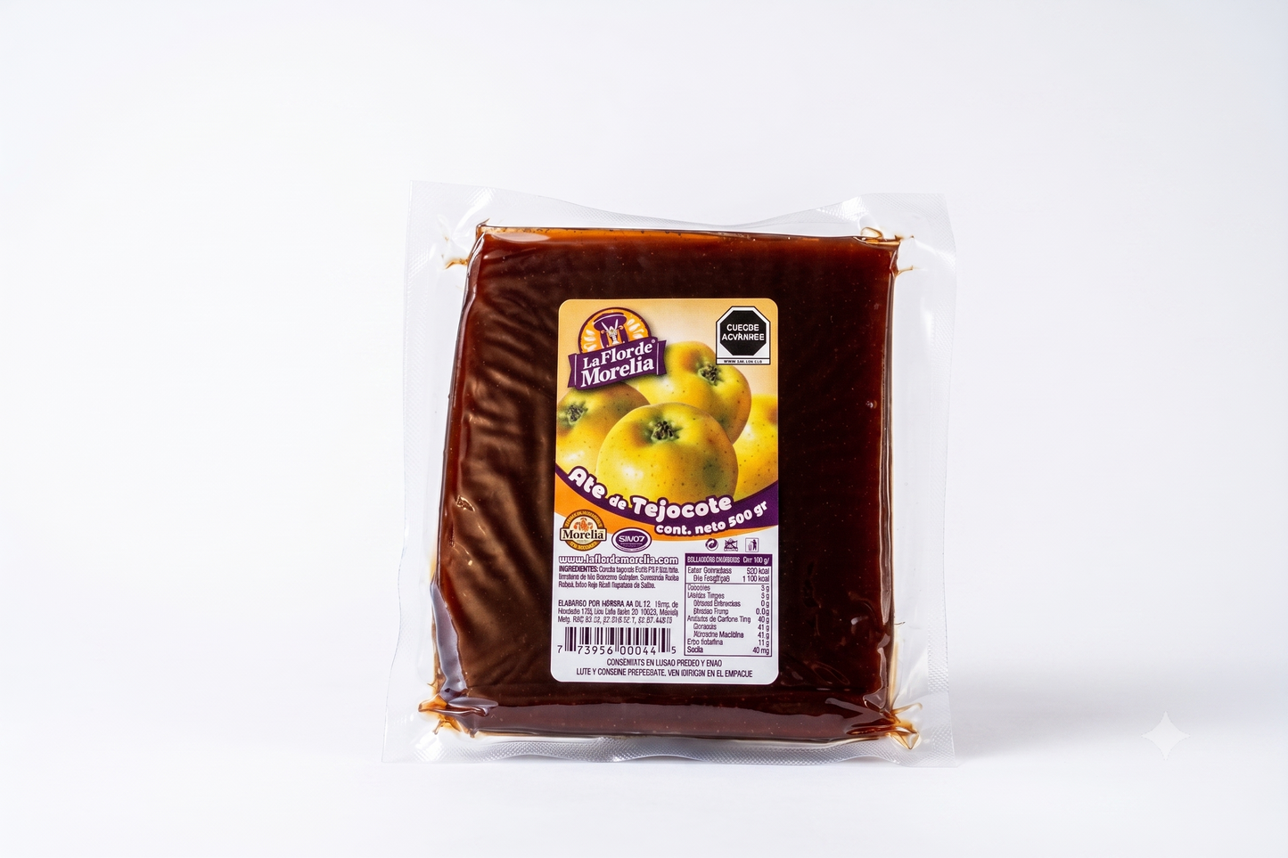 Caja de ate al vacío 500 gr — 12 piezas
