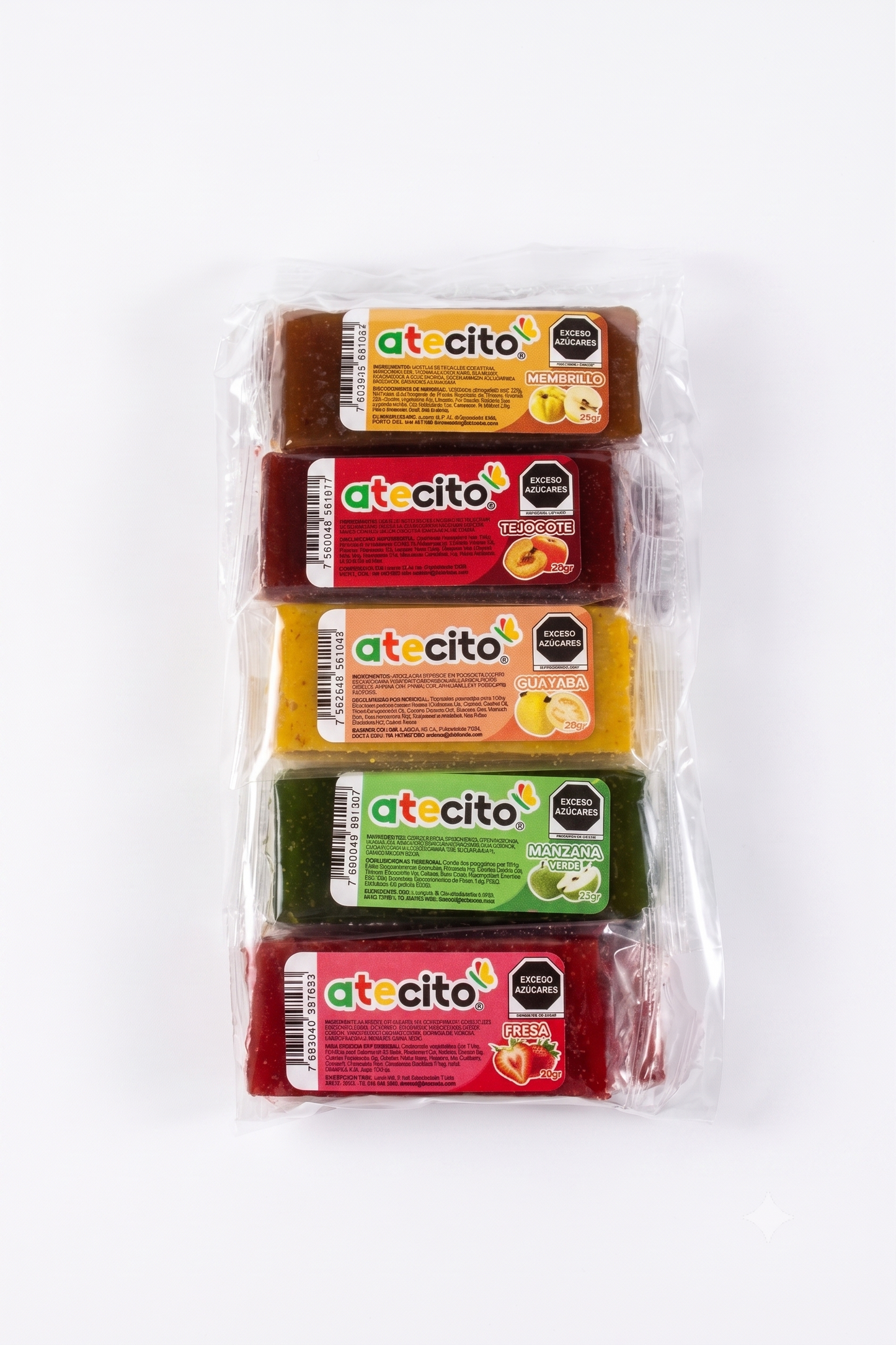 Caja de atecito 25 gr — 56 bolsas de 5 piezas