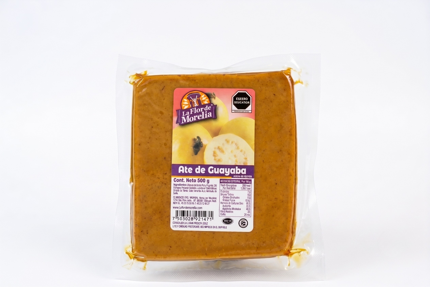 Caja de ate al vacío 500 gr — 12 piezas